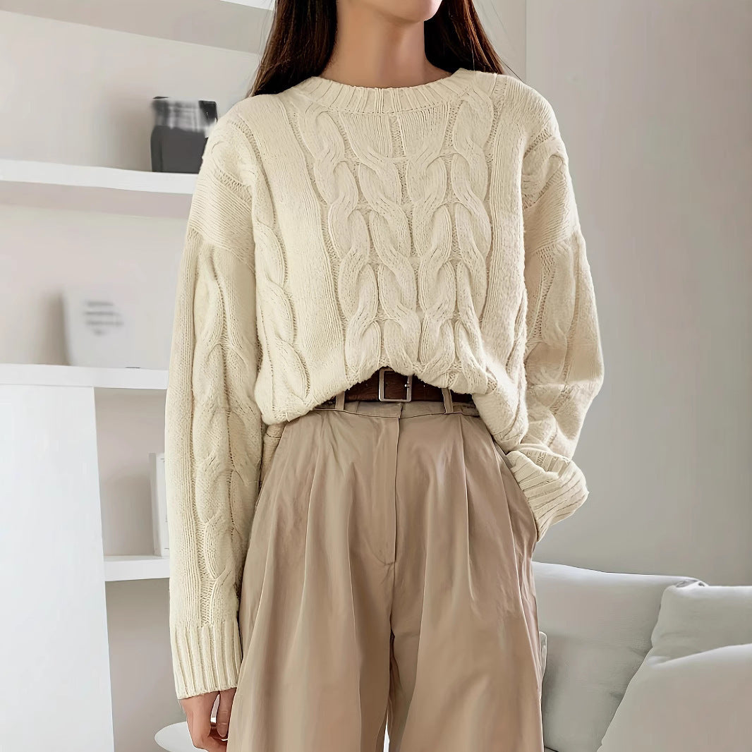 Mara™ | Oversized Cold-Shoulder Tröja