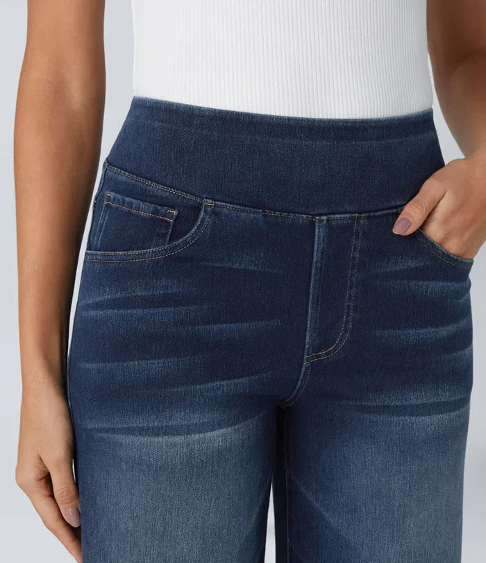 Lovisa™ | Bekväma Jeans med Hög Midja och Vida Ben