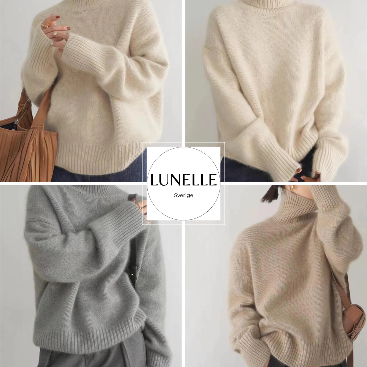Elin™ | Lyxig Polotröja i Cashmere med Avslappnad Passform