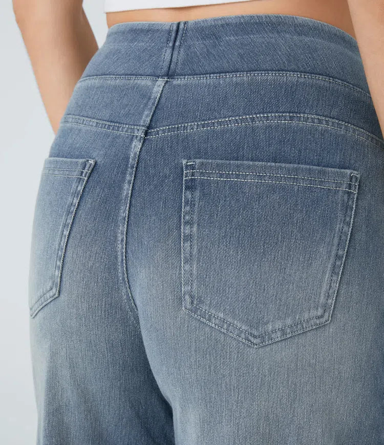 Lovisa™ | Bekväma Jeans med Hög Midja och Vida Ben