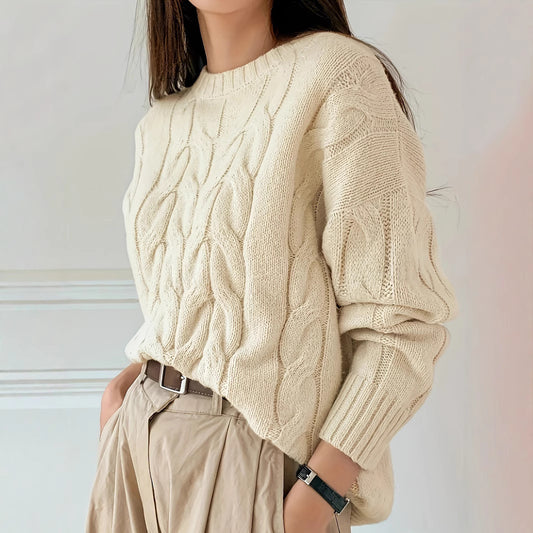 Mara™ | Oversized Cold-Shoulder Tröja
