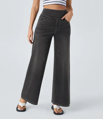 Lovisa™ | Bekväma Jeans med Hög Midja och Vida Ben